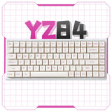 YUNZII YZ84 Lavender Wireless Hot-swappable Mechanical Keyboard
