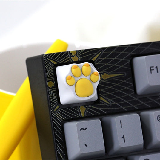 ZOMOPLUS Yellow Cat-pad Keycap