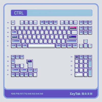 KeyTok CTRL OEM Translucidus Keycaps