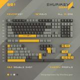 Shurikey Gear 167 Keys Cherry Double Shot ABS Keycaps