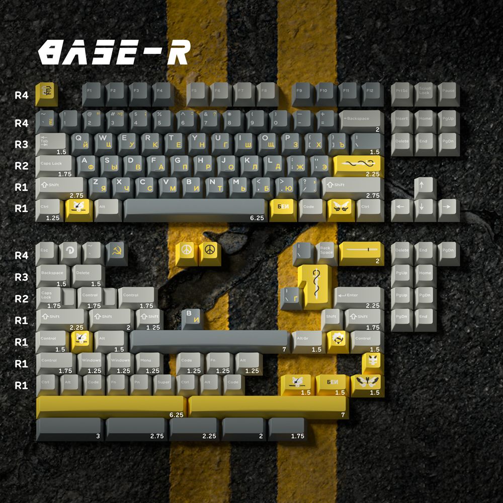 DOMIKEY CHASER Cherry Profile Keycaps