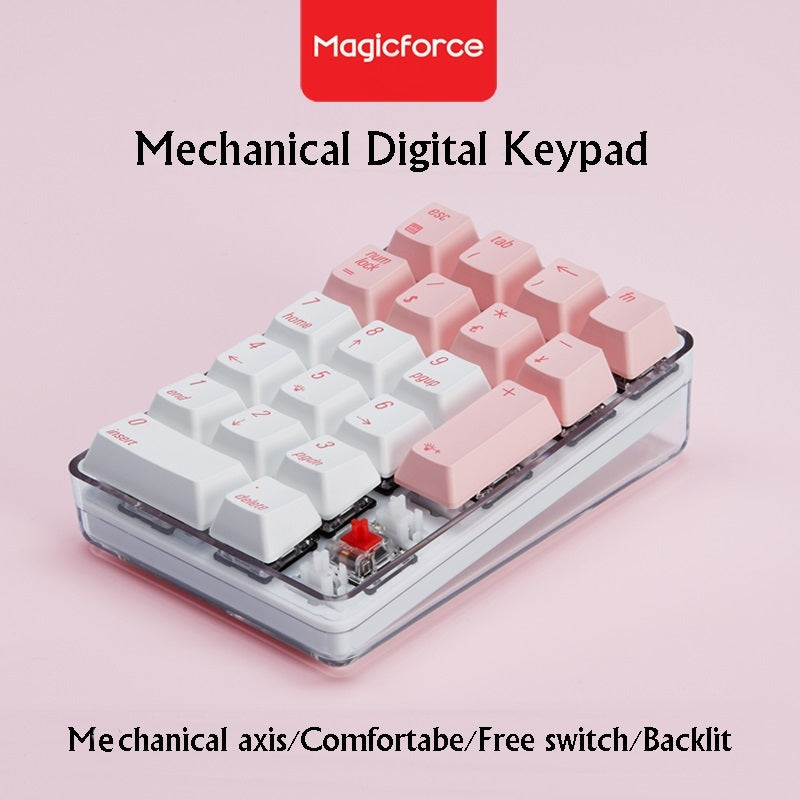Magicforce Crystal 21 Keys Keypad External Financial Digital Keyboard