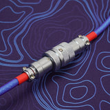 FBB Purple Red Laser Custom Coiled Type-C Cable