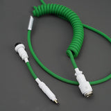 YUNZII Green Custom Coiled Aviator USB Cable