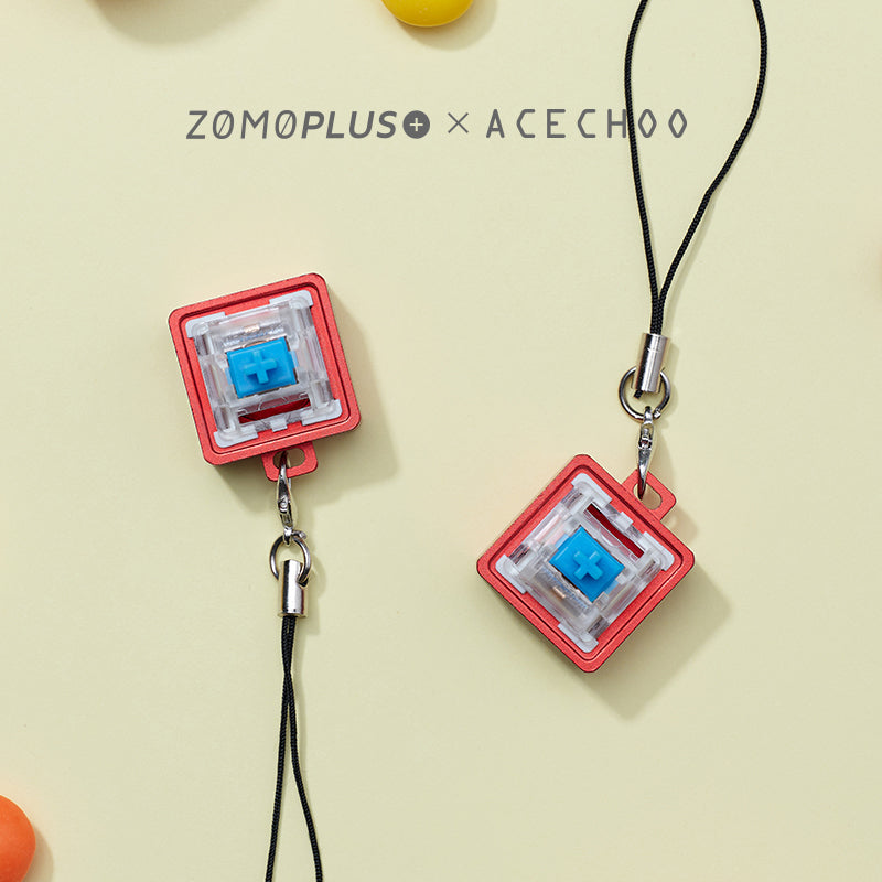 ZOMOPLUS X ACECHOO Sugar Aluminum Switch Tester Key Chain