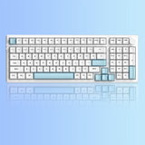 AJAZZ AK992 Mechanical Keyboard mechkeysshop White Blue(no backlight) Red Switch 