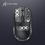 ATTACK SHARK X3/X3 PRO Three Mode Mouse mechkeysshop X3-Black with Grip Tape 