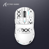 ATTACK SHARK X3/X3 PRO Three Mode Mouse mechkeysshop X3-White with Grip Tape 