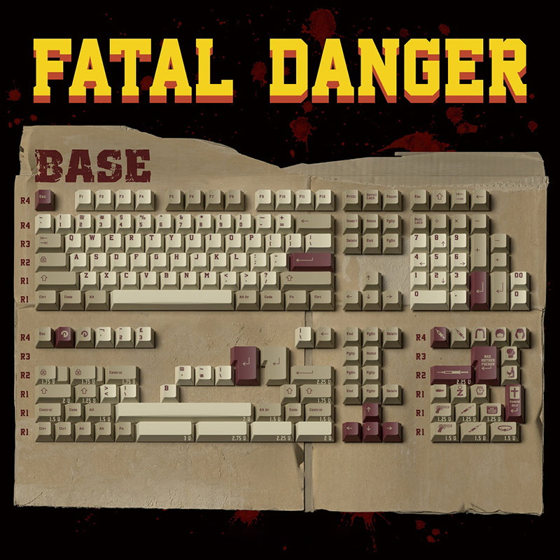 DOMIKEY Fatal Danger Cherry Profile Keycap Set