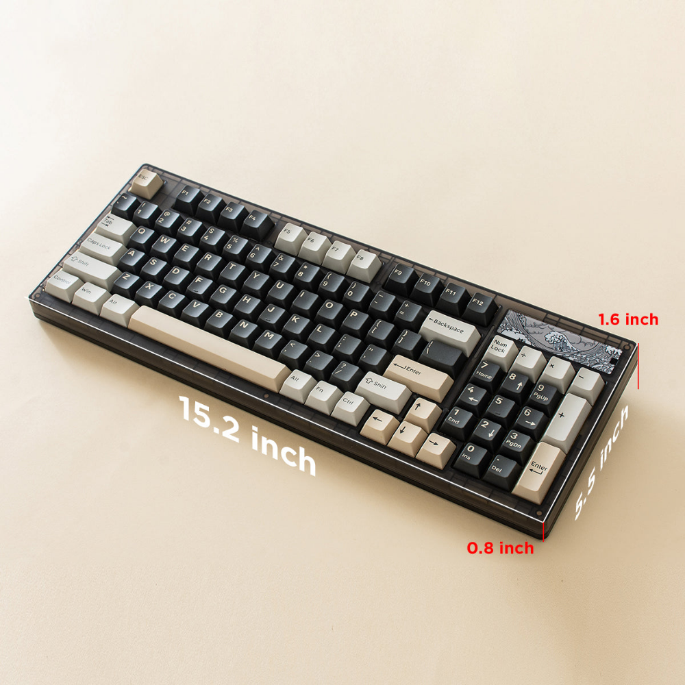 YUNZII Keynovo IF98 Pro Three Mode Mechanical Keyboard