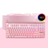 CHERRY MX8.0 Mechanical Keyboard mechkeysshop Pink-RGB Black Switch 