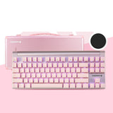 CHERRY MX8.0 Mechanical Keyboard mechkeysshop Pink-White light Black Switch 