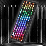 DAREU A98 Pro EC Switches Mechanical Keyboard mechkeysshop Black Transparent(Elastic Arm Gasket) Sky V4 