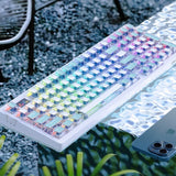 DAREU A98 Pro EC Switches Mechanical Keyboard mechkeysshop Neon(Elastic Arm Gasket) Sky V4 