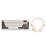 DAREU Z68 Sugar Cube Series Mechanical Keyboard mechkeysshop Z68 Mocha+headphone Kailh MX Light 