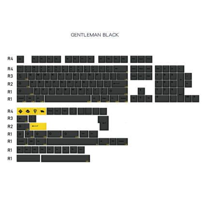 WINMIX Gentleman Black SA/Cherry Keycaps Set