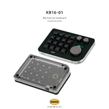 DOIO KB16-01 Macro Keyboard mechkeysshop Dark Green G Yellow Pro 