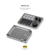 DOIO KB16-01 Macro Keyboard mechkeysshop Dark Grey G Yellow Pro 