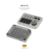 DOIO KB16-01 Macro Keyboard mechkeysshop Light Grey G Yellow Pro 