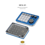 DOIO KB16-01 Macro Keyboard mechkeysshop Sky Blue G Yellow Pro 