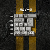 DOMIKEY CHASER Cherry Profile Keycaps mechkeysshop Nov G 