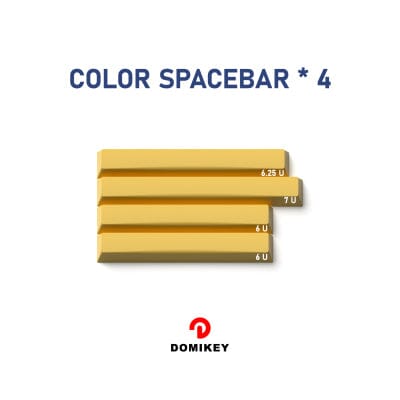 DOMIKEY Singlechip Cherry Profile Keycaps Set mechkeysshop COLOR SPACEBAR 