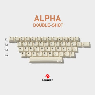 DOMIKEY Vintage Cherry Profile Keycaps Set mechkeysshop ALPHA -Double shot 