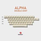 DOMIKEY Vintage Cherry Profile Keycaps Set mechkeysshop ALPHA -Double shot 