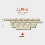 DOMIKEY Vintage Cherry Profile Keycaps Set mechkeysshop ALPHA -Triple shot 