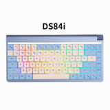DoubleShell DS84i Low Profile Mechanical Keyboard mechkeysshop Blue Gateron Brown 