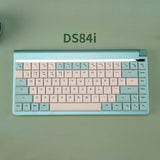 DoubleShell DS84i Low Profile Mechanical Keyboard mechkeysshop Green Gateron Brown 