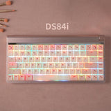 DoubleShell DS84i Low Profile Mechanical Keyboard mechkeysshop Pink Gateron Brown 