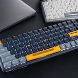 DURGOD Hi Keys Dual Mode Mechanical Keyboard mechkeysshop Navy Blue Turbo Brown 