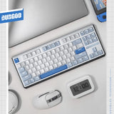 DURGOD K610W/K620W White Backlight Mechanical Keyboard mechkeysshop 