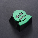 Zomoplus Sad Frog Aluminum Artisan Keycap