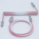 YUNZII Gradient Color Custom Coiled Aviator USB Cable