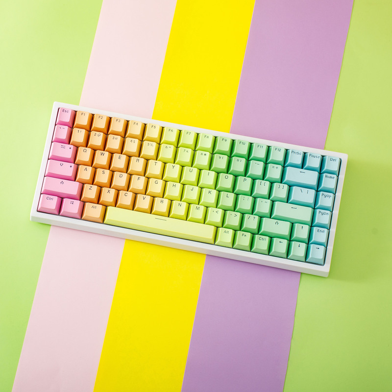 YUNZII Rainbow 84Key RGB Wired Mechanical Gaming Keyboard