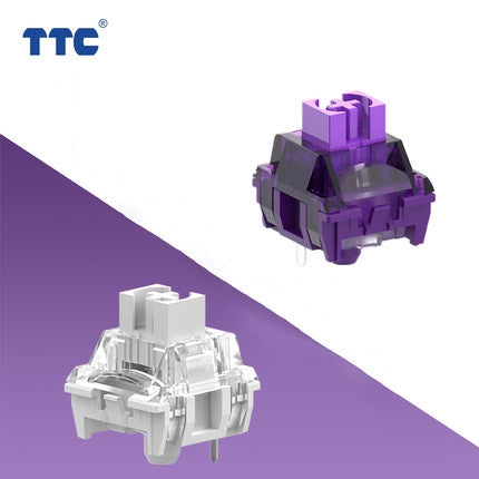 TTC Flaming Purple/Snow Mechanical Keyboard Switches