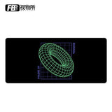 FBB Code/Geometry/Roundness Mouse Pad mechkeysshop 900*400mm Roundness 