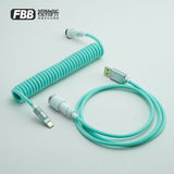 FBB GMK Custom Coiled Type-C Cable mechkeysshop GMK Finer Things 1.2m 