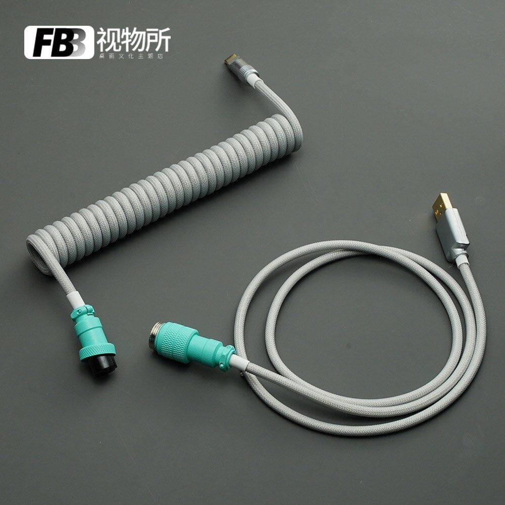 FBB GMK Custom Coiled Type-C Cable mechkeysshop OG 80 1.2m 