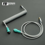 FBB GMK Custom Coiled Type-C Cable mechkeysshop OG 80 1.2m 