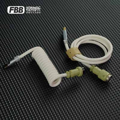 FBB Mini Type-C Custom Cable mechkeysshop Olive 1.1m 