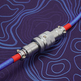 FBB Purple Red Laser Custom Coiled Type-C Cable mechkeysshop 