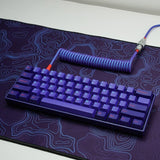 FBB Purple Red Laser Custom Coiled Type-C Cable mechkeysshop 