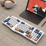 FEKER Alice98 Gasket Mechanical Keyboard mechkeysshop No screen-White Blue Kailh Box Winter 