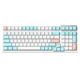 FL·ESPORTS FL100 Three Mode Mechanical Keyboard mechkeysshop Candy Glacier Blue 