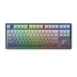 FL·ESPORTS MK870 Side Printed Mechanical Keyboard mechkeysshop Emerald-three mode Box Red 