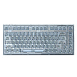 FL·ESPORTS Q75 Green/Blue Full Transparent Mechanical Keyboard