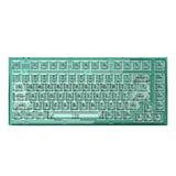 FL·ESPORTS Q75 Green/Blue Full Transparent Mechanical Keyboard mechkeysshop Green Full Transparent ROSA pink 
